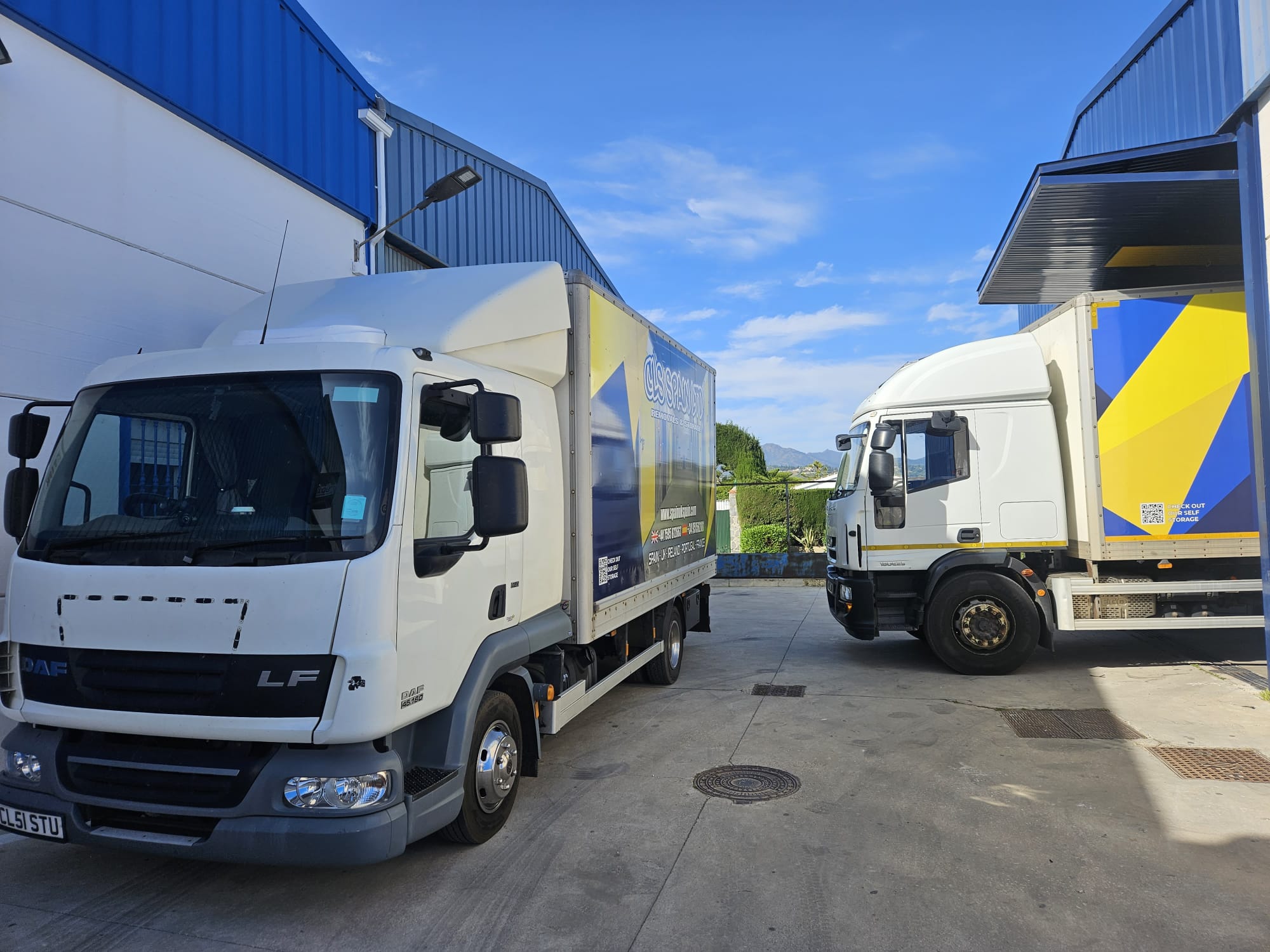 CLS Spain removal truck at storage facility