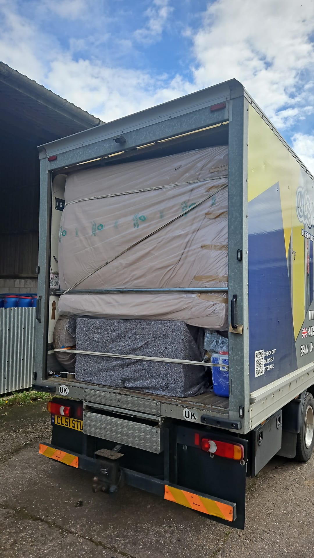 Secure loading of furniture for UK to Spain removals
